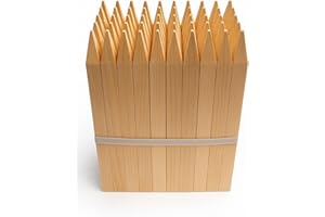 FERRETELIX® Paquete de 50 un Estacas de Madera 50 cms Largo 3 cms X 3 cms