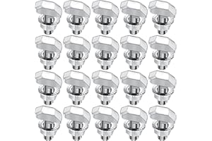 PYROCLASIA Hammerkopfschrauben M6 x16 Edelstahl,20 Stück Hammerkopfschraube mit Sperrzahnmuttern Flanschmuttern Stockschrauben M6 für PV Solar Montageschienen Gewächshaus und Photovoltaik