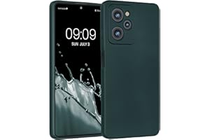 kwmobile Carcasa Compatible con Xiaomi Poco X5 Pro 5G Funda - Funda Ultrafina de TPU con Bordes elevados - petróleo Metalizado