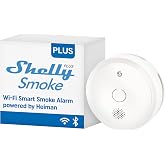 Shelly Plus Smoke Alarm &ndash; Smart Wi-Fi and Bluetooth Smoke Alarm, Remote Control by App, Compatible with Google Home and Alexa
