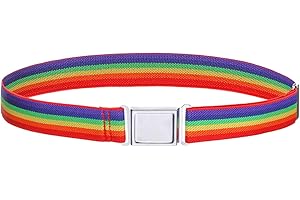 Kajeer Ceinture élastiquée pour Enfants Garçons - Entièrement Réglable Ceinture avec Boucle Magnétique Facile pour garçons et filles de 2-15 ans