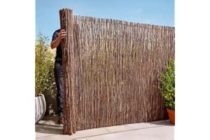 TULIPY Premium Willow Fencing Screening Rolls | 11 Sizes | W3-5m x H0.9-2m (W5m x H2m)