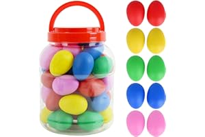 A-Star Multi Colored Egg Shakers Tub of 40 szt - Rytm perkusyjny Plastikowe marakasy jaj - Mieszane kolory