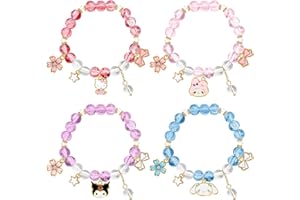 PIIMNT Pulseras Hello Kitty, Sanrio Pulseras Niña,Hello Kitty Regalos Joyería Pulsera Acero Inoxidable para Cumpleaños de Niñas