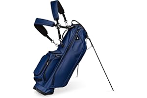 Sunday Golf Ryder S Class Full Size Golf Bag - Water-Resistant Vegan Leather, Golf Bags for Men, Easy-Clean Surface, Golf Stand Bag with Backpack Strap, 5-Way Divider