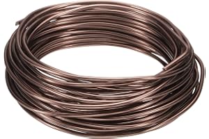 QUARKZMAN Bonsai tråd 2,5 mm kaliber 10 m längd anodiserad aluminiumtråd flexibel för verktyg bonsai, träd, trädgård, trädgår