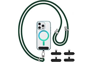 GANYESIN Handykette Universal, Verstellbar Nylon Handyband mit 4 Patches für Damen & Herren, Ohne Hülle, Phone Lanyard für alle Smartphone mit Handyhülle für Outdoor, Reise, Unterweg