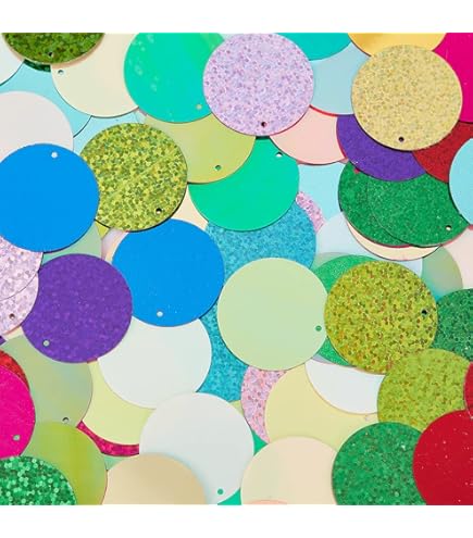 PH PandaHall 390pcs Paillettes Amples Paillettes Rondes