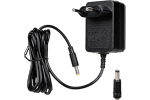 Carbosing 9V 2A Adaptateur Secteur Alimentation Chargeur Transformateur Compatible avec Philips PD7030/12 7" Portable Lecteur DVD Charge Rapide Détection Intelligente Puissance de Sortie élevée Noir