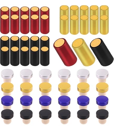 100 Capsules Thermorétractables Pour Bouteilles De Vin - Mix - Protection Et Finition Professionnelle