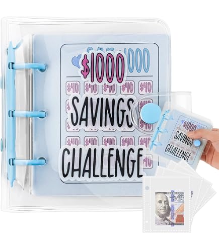 Lot De 100 Enveloppes Épargne Challenge - Porte-Monnaie Budget - Cuir Synthétique - Pour Économiser Facilement