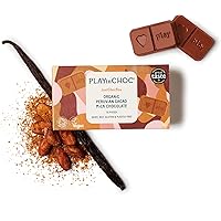 PLAYin CHOC JustChoc Vegan Chocolate, Award-Winning Organic And Dairy Free Chocolate, Organic Peruvian Cacao, Vegan Chocolate