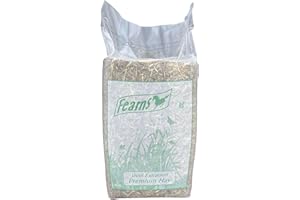 Fearns Farm Premium Organic Ryegrass & Timothy Hay - 10.5KG - Dust Extracted First Cut High Fibre Animal Feeding Hay for Rabbits, Horses, Guinea Pigs & Other Small Animals - Small Animal & Horse Feed
