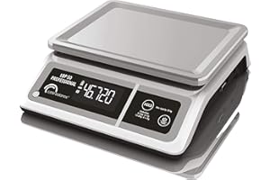 LITTLE BALANCE 8213 LBP 50 Professional - Balance professionnelle - 50 kg / 5g - Fonctionne sur batterie, sans piles, Blc/Noir/Inox