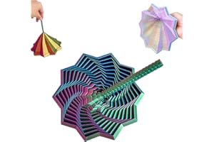 HDQQEU 3D Fidget Toys Expanded Sensory Fidget Star, Antistress Fidget Spielzeug, Star Shaped Spiral Fractal Fidget Toys with Handles FüR Kids Adults Angst Stresslinderung (#12, 11.7CM)