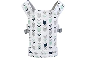 Miracle Baby Nosidełko dla lalek dla dzieci, z przodu i na plecach z regulowanymi ramiączkami dla dziewczynek, miękkie zwierzątko, akcesoria dla lalek, 100% bawełna