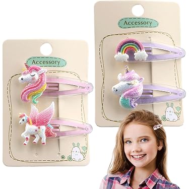Glitz4Girlz Bendies Sleepies Haarspangen – 6 Stück, Flaschengrün, 5 Cm Lang, Mit Silbernem Metall