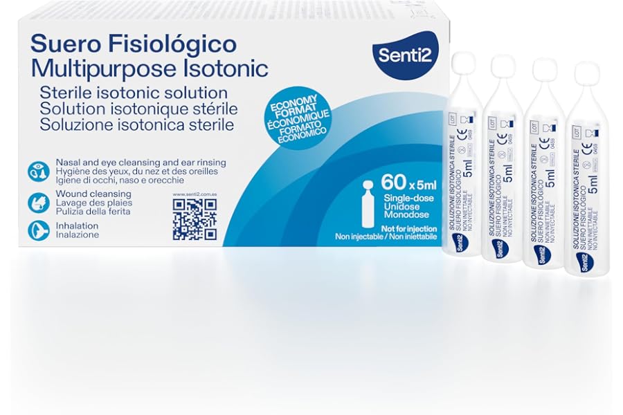 Senti2, Suero fisiológico - 60 monodosis