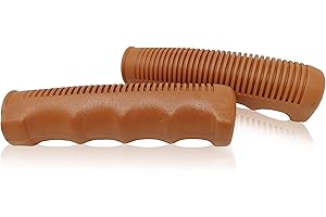 IBK S.T.S. Par de empuñaduras vintage para manillar de bicicleta, color marrón