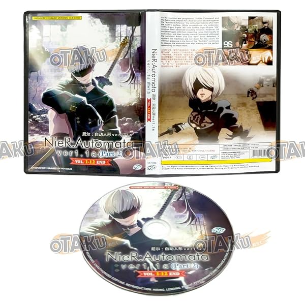 NieR:Automata Ver1.1a DVD BOX Vol.1.2セット Nier: Automata Ver1.1a (VOL.1 - 12 End) ~ All Region