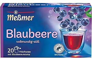 ‎MEßMER Meßmer Blaubeere | 20 Teebeutel | Glutenfrei | Laktosefrei | Vegan