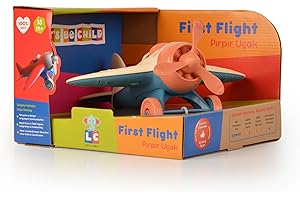 Let's Be Child Tornado-Flugzeug für Kinder | Sichere und langlebige Spielzeugflugzeuge für Kleinkinder | Geschenk für Mädchen und Jungen zur motorischen und sensorischen Entwicklung (Beige)