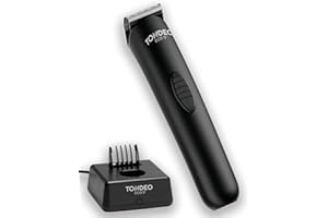 ‎TONDEO TONDEO Haarschneidemaschine ECO S PLUS BLACK | Profi Haarschneider inklusive Ladestation und Aufsteckkamm für 4 verschiedene Schnittlängen