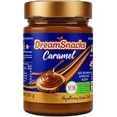 DreamSnacks كراميل قابل للدهن، 330 جرام، محتوى طبيعي من كريمة الحليب الطازج والزبدة، خالي من المواد المضافة، وجبة الإفطار