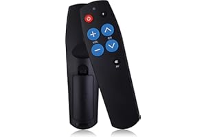 OLIZEN TV-Fernbedienung mit großer Taste für ältere Menschen, Einfache Einrichtung - Senioren Fernbedienung - Funktioniert für TV und Kabel IR Geräte
