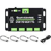 Waveshare USB to UART/I2C/SPI/JTAG Converter, Supports Multiple ...