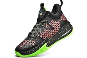 ASHION Kinder Sneaker Basketballschuhe Jungen Basketball Shuhe Mesh Sneaker Tennis Walking Schuhe