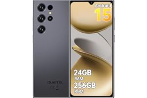 OUKITEL C61 PRO - Telephone Portable Android 15 24(8+16)GO RAM+256GO ROM, 90HZ Telephone Portable Pas Cher 4G,5150mAh Smartphone Pas Cher 13MP+5MP, 6.88" HD+ INCELL, Fingerprint/GPS/2Ans Garantie,NOIR