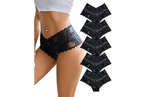 ALL OF ME 5-pack damunderkläder spets boxershorts kalsonger kvinnor brasilianska sexiga trosor hipster mjuk spets underkläder