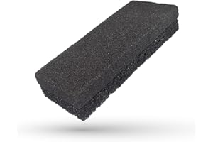 ‎LA ROSA PRODUCTOS PROFESIONALES LaRosa PUMICE SPA Doppelseitiger Peelingschwamm – Schwarz mit Zwei Texturen