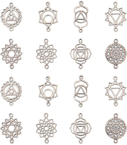 Xanadu Designs Antiqued Silver Triskelion Connector Charms - Celtic Jewelry (C0713)