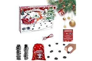 MAFHVV Scacchi Magnetici Natalizie, Magnetic Chess Game, Scacchi Magnetici Gioco,Gioco da tavolo magnetico multigiocatore, da 1 a 4 giocatori,Portatile Scacchiera Magnetiche for Festes in Famiglias Viaggios