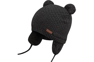 DRESHOW Cappello Bambino Berretti Neonato Ragazzi Ragazze Morbido Carino Orso Infantile Orecchio Berreto Caldo Cappello per Bambini per Autunno Inverno