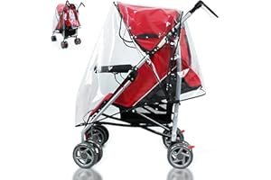 YSBCNK Universal Rain Cover for Pushchair, Baby Travel Weather Shield Raincover, Stroller Rain Cover Zipper Window, Baby Buggy Rain Cover for Blocks Rain, Snow & Wind