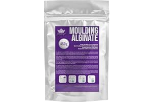 BWAY Moulding Alginate à Prise Lente - Alginate Chromatique pour Empreintes de Haute Précision - 450 gr - Prêt en 3 Minutes - Idéal pour Réaliser des Moulages des Mains ou du Corps (1 Sachet)