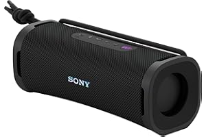 Sony ULT Field 1 - Kabelloser tragbarer Bluetooth-Lautsprecher mit ULT Power Sound, kraftvollem Bass, IP67, wasserdicht, staubdicht, stoßfest, 12h Akku, klare Gesprächsqualität, Outdoor- Schwarz