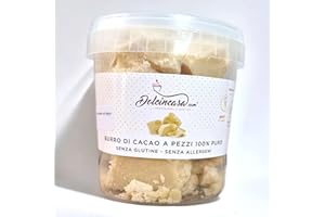 DOLCINCASA.COM Dolcincasa-Burro di Cacao Alimentare a Pezzi Molteplici utilizzi uso pasticceria e culinario 500g