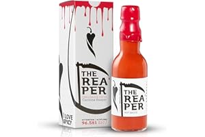 I LOVE SPICY The Reaper 100 ml – Salsa Picante Carolina Reaper Extrema – 96.581 SHU – Fermentada & Vegana – Estilo Louisiana – Para Verdaderos Amantes del Picante