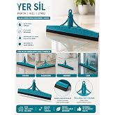 Yer Sil &Ccedil;ekpası &ndash; Geniş Lastikli Zemin Su &Ccedil;ekme ve Temizlik Aparatı | Esnek Kau&ccedil;uk Başlık, Ergonomik Tasarım, İz ve Leke Bıra