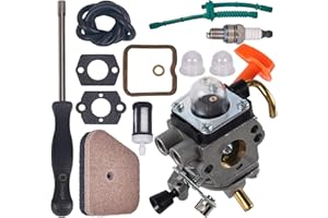 JOJOCY FS90R - Carburatore per Stihl FS110R FS130R FS100 KM130R FS130 FS90 KM90R KM90 FS110 KM110R HT100 HT101 Weed Eater con strumento di regolazione e kit di regolazione della valvola