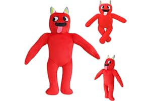 WELLXUNK Garten of Banban Juguetes, Banban Animales Peluches, Garten of Banban Plush, Garden of Banban Muñeca, Banban Plushies Toy, Garten of BanBan Doll Toy, Regalos para Niño y Aficionados (Rojo)