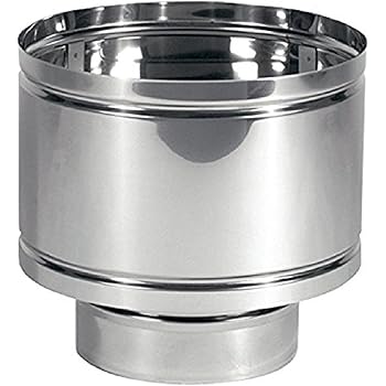 Fumaiolo Radiante In Acciaio Inox 32X32