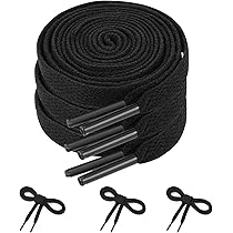 IOPQO Shoelace Flat Shoe Laces 8mm Wide Shoelaces For Running Sneakers Shoes 2 Pair Wide 1m Long Shoelaces 2 J One Size - View #6