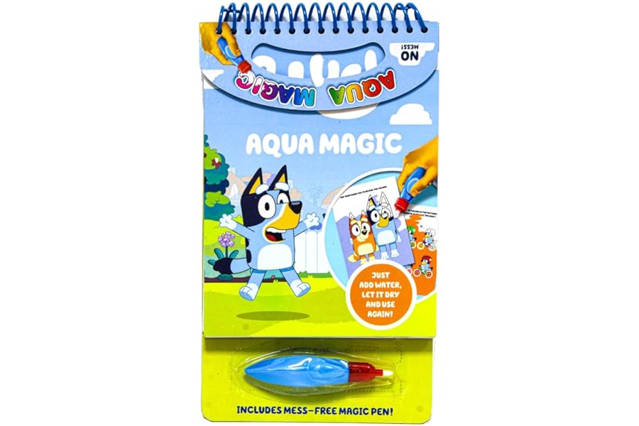 Bluey Aqua Magic - Colouring Books for Children, Ages 3 Years Plus