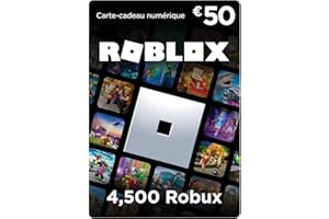 Carte Cadeau Roblox - 4,500 Robux (article virtuel exclusif inclus] (Code digital pour ordinateur, téléphone, tablette, Xbox 