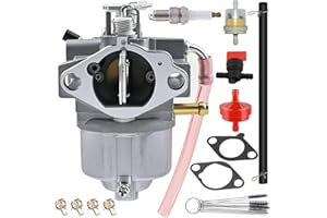ZAMDOE 15003-2153 carburateur Ensemble pour Kawasaki 15003-2153 FC420V FC400V FC420V-AS28 FC420V-BS26 FC420V-GS06 Moteur 4 Temps pour JD pour DR Tondeuse à Gazon pour 15001-2972 15003-2154 15001-2987